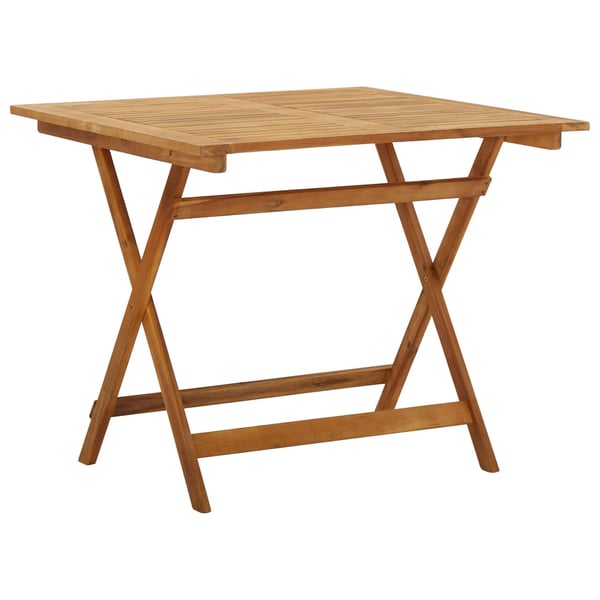 فيداكسل طاولة حديقة قابلة للطي 90x90x75 سم من خشب الأكاسيا الصلب
