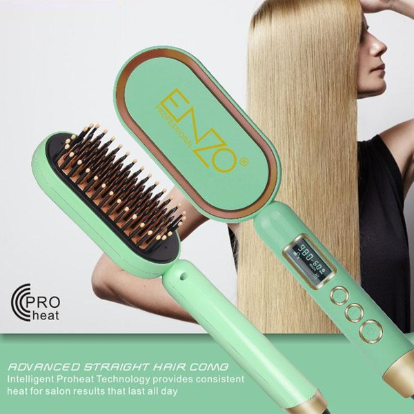 إنزو آلة تمليس الشعر، مشط متقدم لفرد الشعر EN-4102