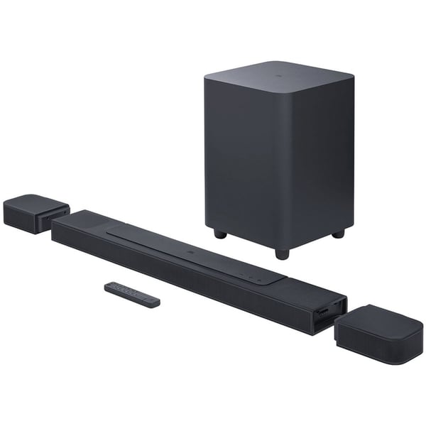 JBL BAR1000PRO 7.1.4-Channel Soundbar with Detachable Surround Speakers and Wireless Subwoofer - Black