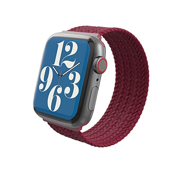 Zagg Braided Apple Watch Band Medium Red Wine