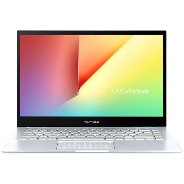 ASUS VivoBook Flip 14 (2020) Laptop - 11th Gen / Intel Core i5-1135G7 / 14inch FHD / 8GB RAM / 512GB SSD / Shared Intel Iris Xe Graphics / Windows 11 Home / English & Arabic Keyboard / Silver / Middle East Version - [TP470EA-EC450W]