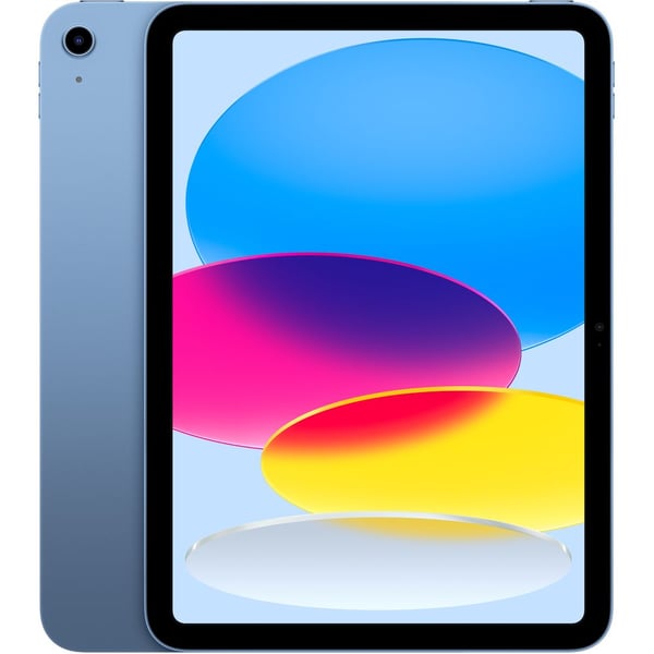 جهاز Apple iPad بشاشة مقاس 10.9 بوصة الجيل العاشر (2022) - يدعم شبكة WiFi بذاكرة داخلية سعة 256 جيجابايت لون أزرق - إصدار دولي