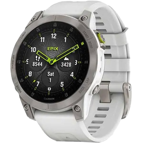 Garmin 010-02582-21 Epix Gen 2 Smart Watch Sapphire White Titanium