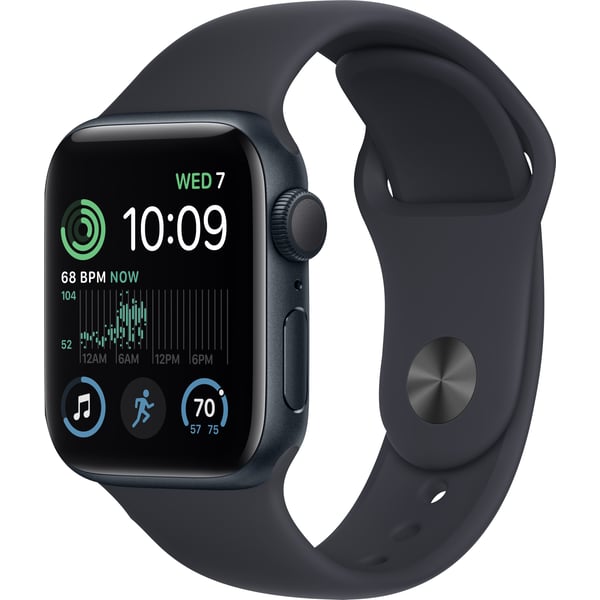 Apple Watch SE GPS 40mm Midnight Aluminum Case with Midnight Sport Band – Middle East Version