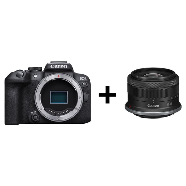 Canon EOS R10 Mirrorless Camera with RF-S 18-45mm Lens