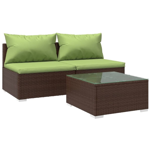 Vidaxl 3 piece discount garden lounge set