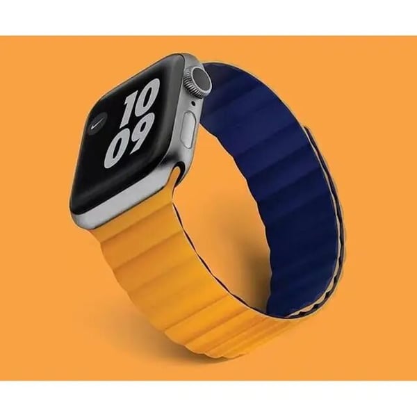 Orange leather apple watch band sales
