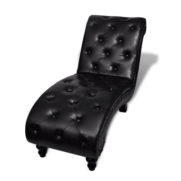 Leather deals lounge chaise