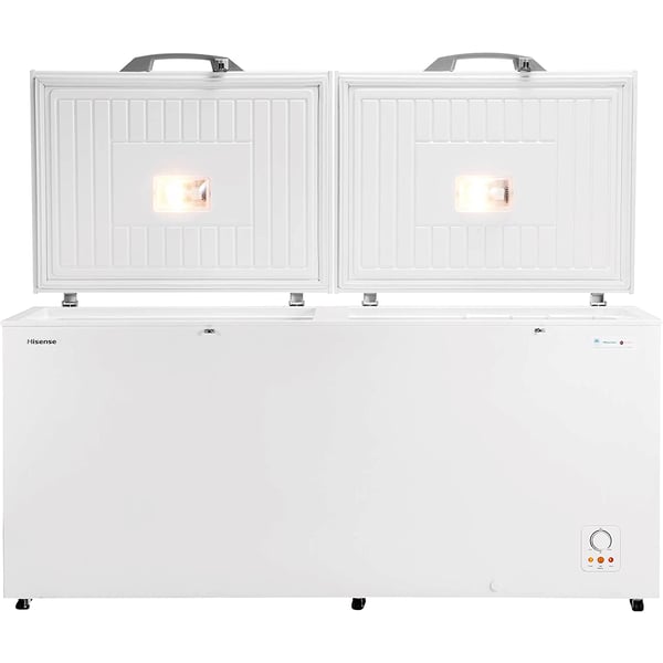 Buy Hisense 650 Liter Chest Freezer Double Door Silver- FC-65DD4SA Online in UAE | Sharaf DG