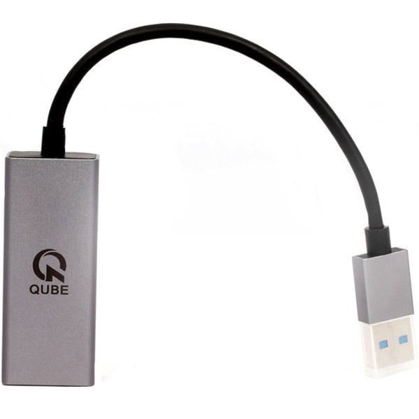 Qube Avalanche Display USB 3.0 to RJ 45 Cable Grey