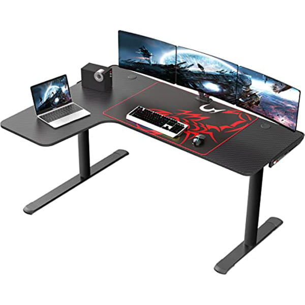 Buy Eureka ERGONOMIC L Shaped Gaming Desk 153 153 cm Online in UAE Sharaf DG