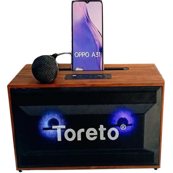 Buy TORETO Bluetooth Speaker With Mic Wooden TOR 368 Online in UAE