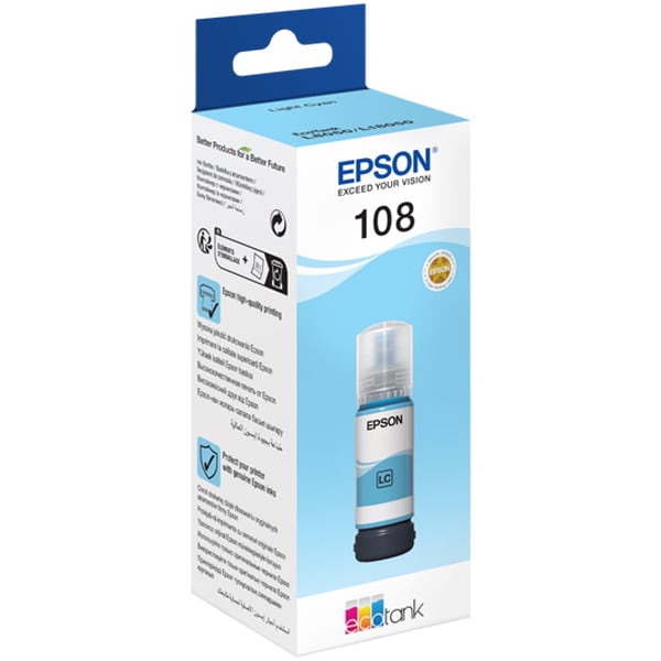 Epson EcoTank Ink Bottle 70ml Light Cyan