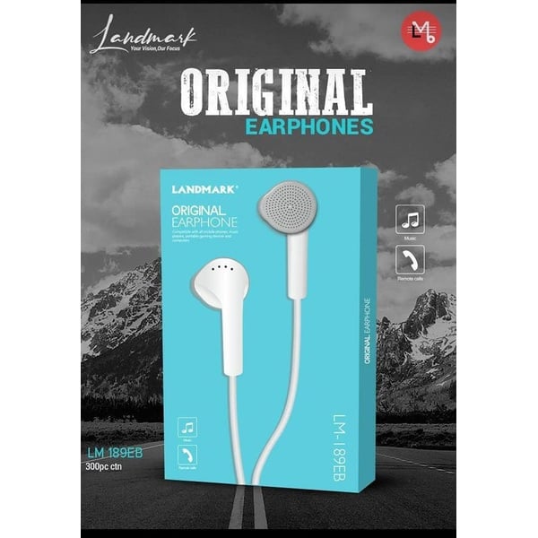 Landmark LM 189 EB Original In Ear Earphones White price in