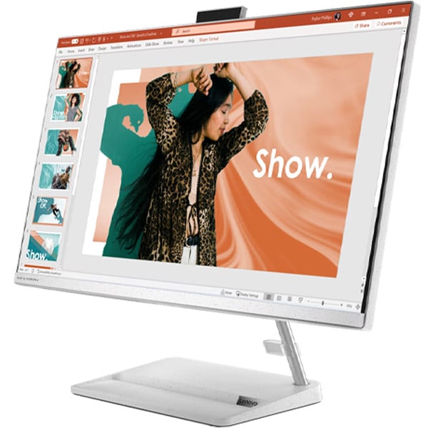 Lenovo IdeaCentre AIO 3 27IAP7 (2023) Desktop - 13th Gen / Intel Core i7-13620H / 27inch FHD / 512GB SSD / 16GB RAM / 4GB NVIDIA GeForce MX550 Graphics / Windows 11 Home / English & Arabic Keyboard / White / Middle East Version - [F0GJ00LYAX]