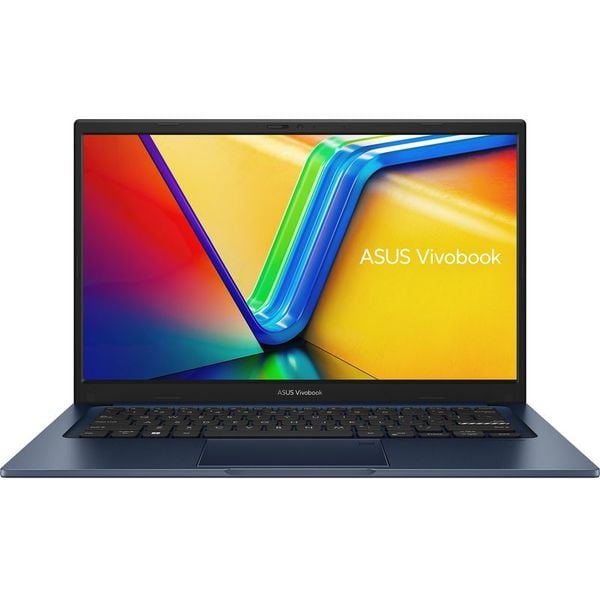 Asus Vivobook 14 (2023) Laptop - 13th Gen / Intel Core i7-1355U / 14inch FHD / 512GB SSD / 16GB RAM / Shared Intel Iris Xe Graphics / Windows 11 Home / English & Arabic Keyboard / Blue / Middle East Version - [X1404VA-EB107W]