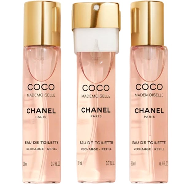 Chanel Coco Mademoiselle Eau de Toilette Twist & Spray 3 X 20ml Refills