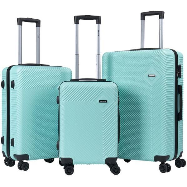 Buy Viptour Hard Side Trolley Luggage 3 Pcs Set 20″/24″/28″ Online in ...