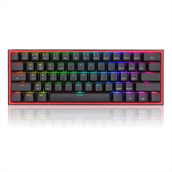 redragon Redragon k616-rgb Type: Keyboard | Color: Black | Interfaces: 2.4 Ghz Nano USB, Bluetooth, USB-C