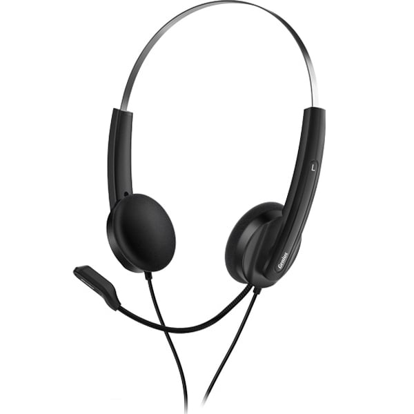 Genius HS-220U Wired On Ear Headset Black