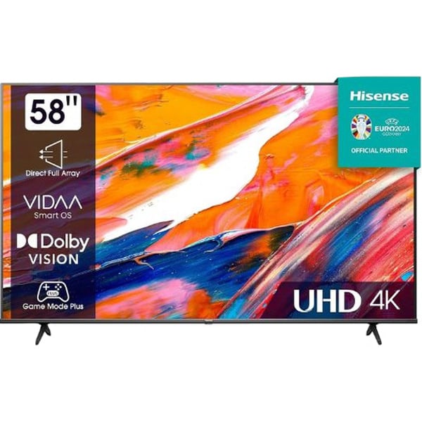 Hisense 58A61K 4K UHD Smart DLED Television 58inch (2023 Model)