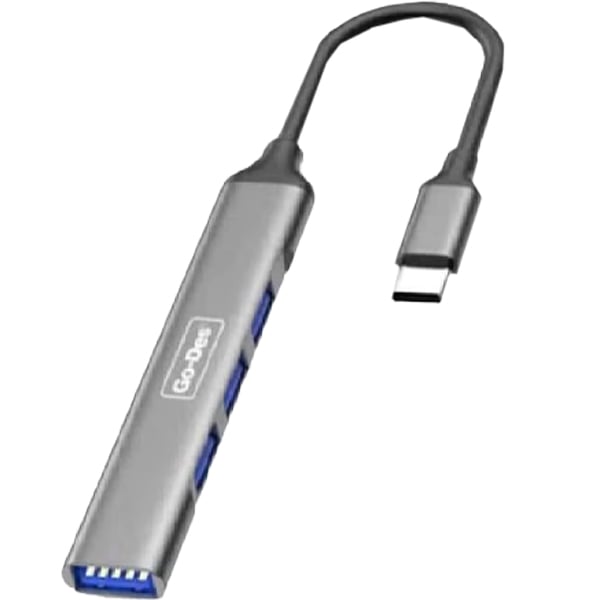 Go Des Multifunction USB-C To Docking Station Grey