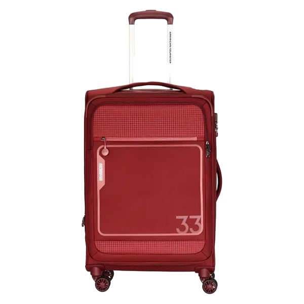 American Tourister Altair 1 Pc Spinner Luggage Trolley Brick Red