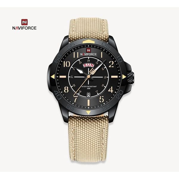 Naviforce NF9204-BEIGEBLK Men's Watch