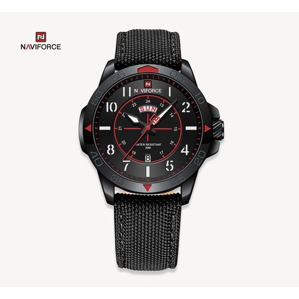 Naviforce NF9204-BLKRED Men's Watch