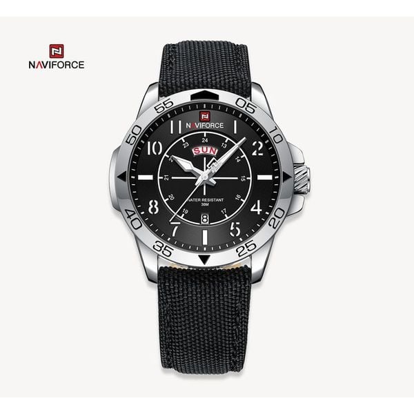 Naviforce NF9204-BLKSLVR Men's Watch