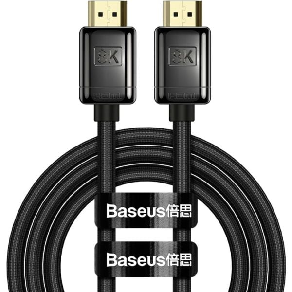 Baseus HDMI 8K To HDMI 8K Adapter Cable 10m Black Online Shopping on Baseus HDMI 8K To HDMI 8K Adapter Cable 10m Black in Muscat Sohar Duqum Salalah Sur in Oman