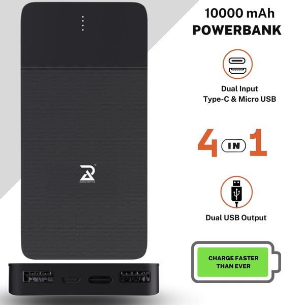 Radalifestyle Power 9 Fast Charging Power Bank Quick-Charge 15W 10000mAh