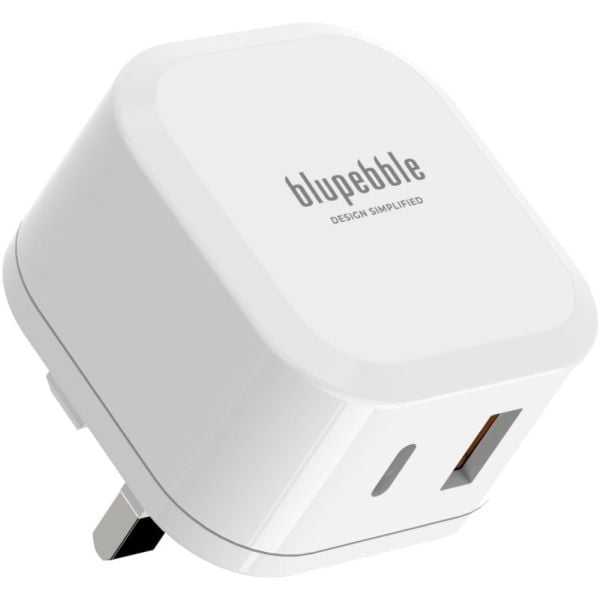 Blupebble 2-Port PD GaN Fast Charger White