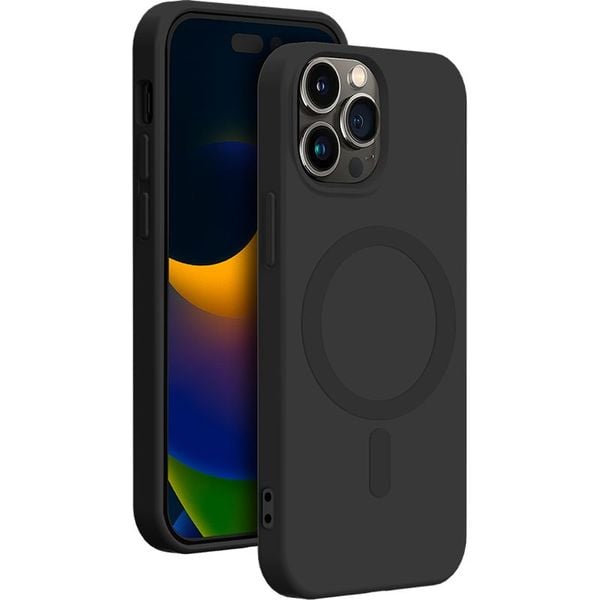 Bigben MagSafe Silicon Case Black iPhone 15 Pro Max