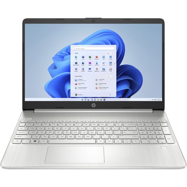 HP (2022) Laptop - 12th Gen / Intel Core i7-1255U / 15.6inch FHD / 512GB SSD / 16GB RAM / Shared Intel Iris Xe Graphics / Windows 11 Home / English & Arabic Keyboard / Natural Silver / Middle East Version - [15S-FQ5146NE]