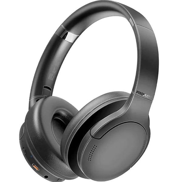 Promate LABOCA PRO.BLACK Wireless Over Ear Headphones Black