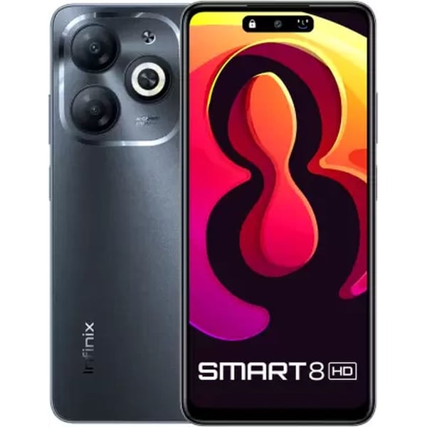 Infinix Smart 8 128GB Timber Black 4G Smartphone