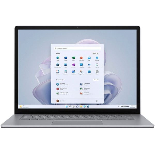 Microsoft Surface Laptop 5 (2022) - 12th Gen / Intel Core i7-1255U / 15inch / 256GB SSD / 8GB RAM / Shared Intel Iris Xe Graphics / Windows 11 Home / English Keyboard / Platinum / International Version - [RBY-00001]