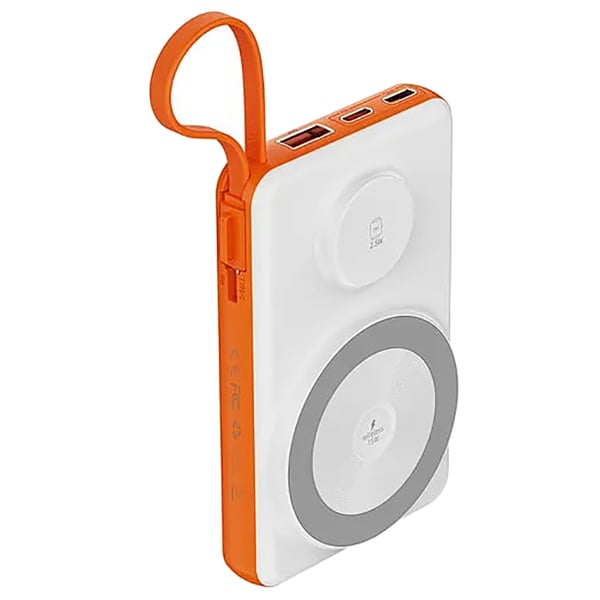 Wiwu Wireless Power Bank 10000mAh White/Orange WI-P007WO
