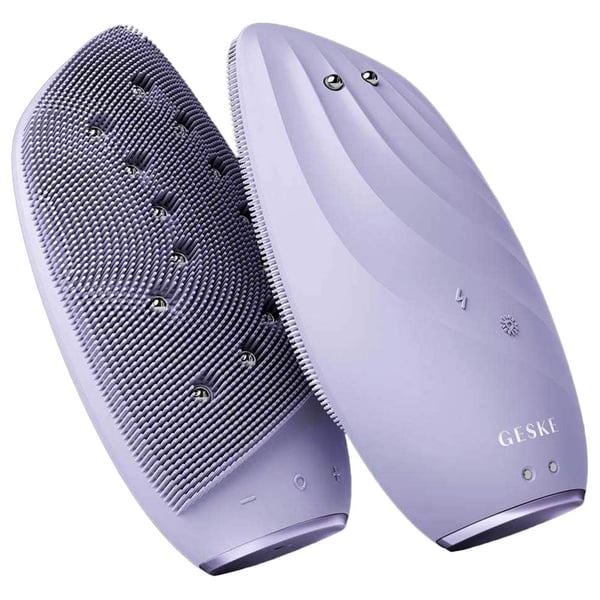 Geske 8-in-1 Sonic Thermo Facial Brush And Face Lifter Purple