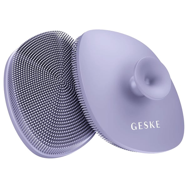 Geske 4-in-1 Facial Cleansing Brush With Handle Purple