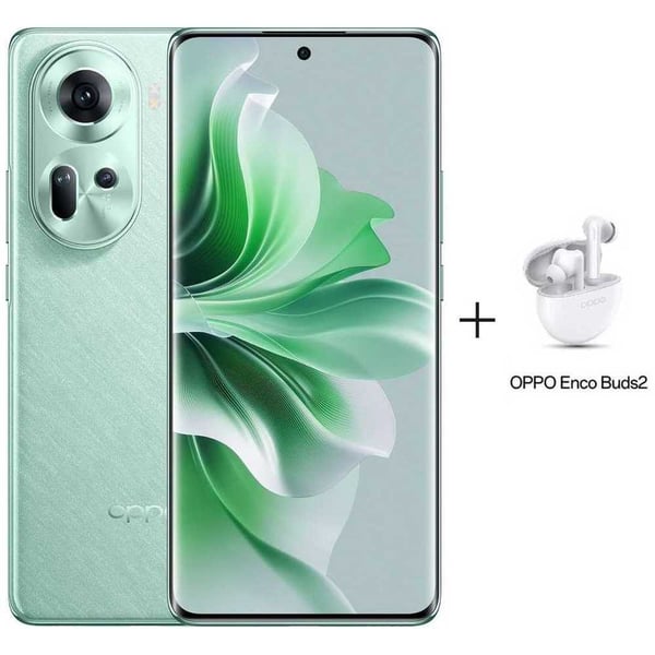 Oppo Reno 11 256GB Wave Green 5G Smartphone + Oppo Enco Buds 2