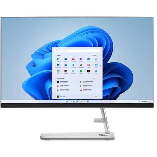 Lenovo IdeaCentre AIO 3 24IAP7 All-in-One (2022) Desktop - 12th Gen / Intel Core i5-12450H / 23.8inch FHD / 512GB SSD / 8GB RAM / 2GB NVIDIA GeForce MX 550 Graphics / Windows 11 Home / English & Arabic Keyboard / White / Middle East Version - [F0GH00VVAX]