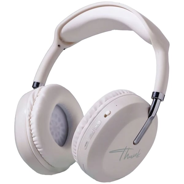 Pawa PW-OEHF423-WH Thunk Stereo Over Ear Wireless Headphones White
