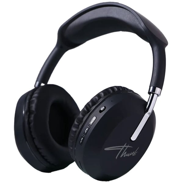 Pawa PW-OEHF423-BK Thunk Stereo Over Ear Wireless Headphones Black