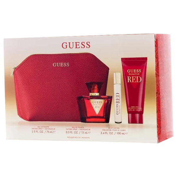 Buy Guess Seductive Red Perfume For Women 75ml Eau de Toilette 15ml Mini Perfume 100ml Body Lotion Gift Set Online in UAE Sharaf DG