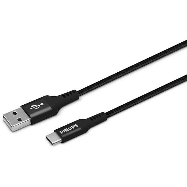 Buy Philips USB-C Cable 1.2m Black Online in UAE | Sharaf DG