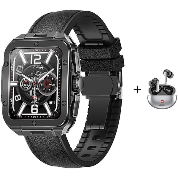 Swiss Military Alps 2 Smartwatch Black + Victor 3 Wireless Earbuds Black