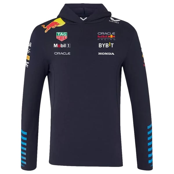 Red Bull Replica Pullover Hoodie Dark Blue Small