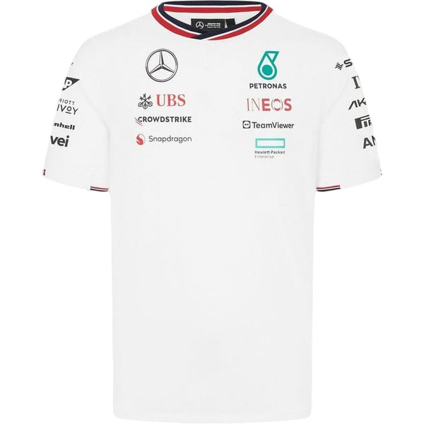 Mercedes Benz AMG F1 2024 Team Driver T-Shirt White Extra Large